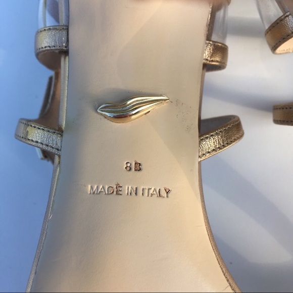 Diane Von Furstenberg Viola Metallic TStrap Sandal - Picture 7 of 8